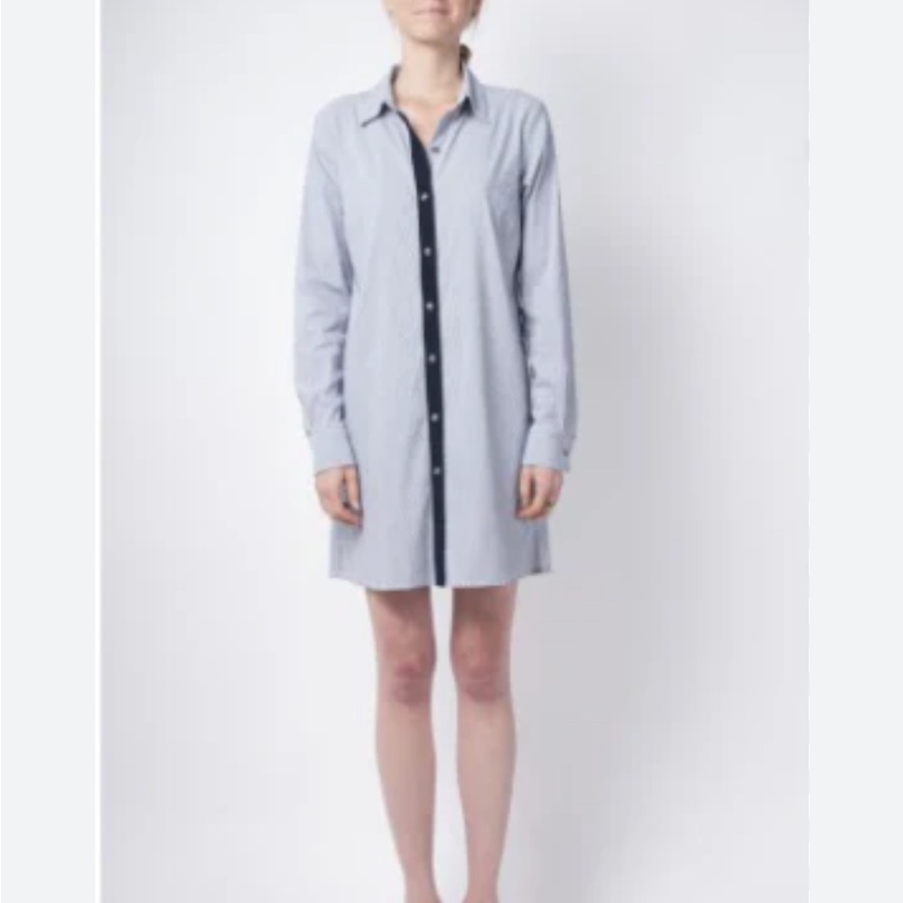 Waverly Grey Boutique Striped Button-Down Shirt Dress, Size XS